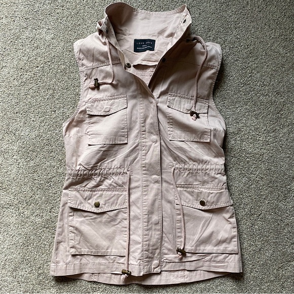 🎉LOVE TREE Utility Vest, Women’s Size Small, Light Rosewood - Picture 2 of 7